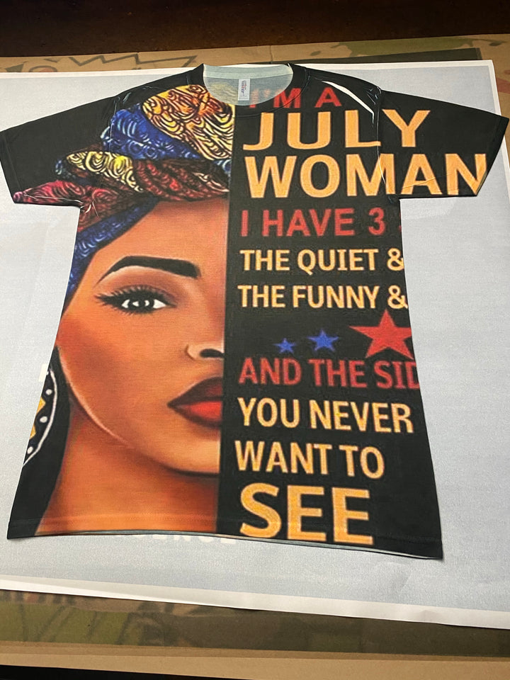 July Women Birthday Shirt