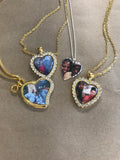 Blingy Heart Charm Necklace